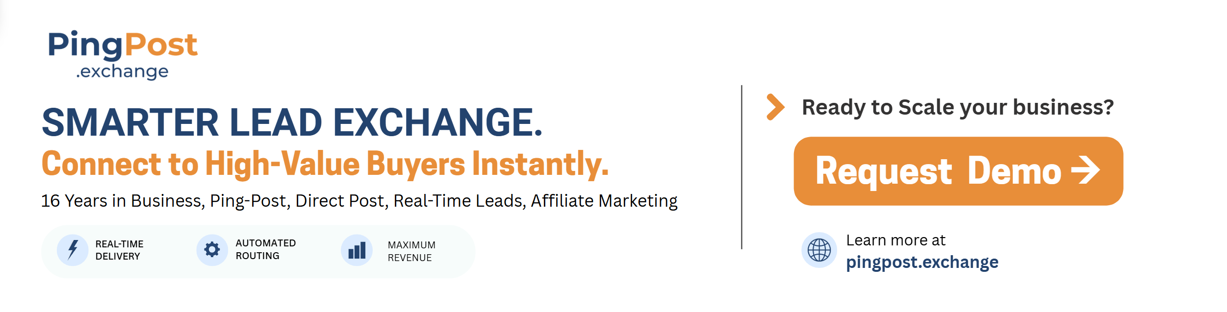 PingPost.exchange smarter lead exchange, connect to high-value buyers instantly